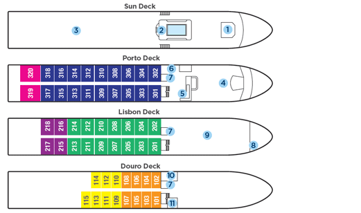 AMA Amavida deck plan